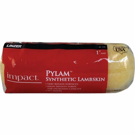 LINZER Linzer Impact 9 In. x 1 In. Pylam Synthetic Lambskin Roller Cover RC 146 0900